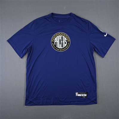 Isaiah Jackson - Indiana Pacers - Game-Issued City Edition Short-Sleeved Shooting Shirt  - 2022-23 NBA Season