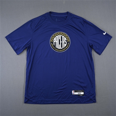 Bennedict Mathurin - Indiana Pacers - City Edition Short-Sleeved Shooting Shirt - Worn 12/12/2022  - 2022-23 NBA Season