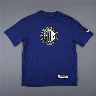 Andrew Nembhard - Indiana Pacers - Game-Issued City Edition Short-Sleeved Shooting Shirt  - 2022-23 NBA Season