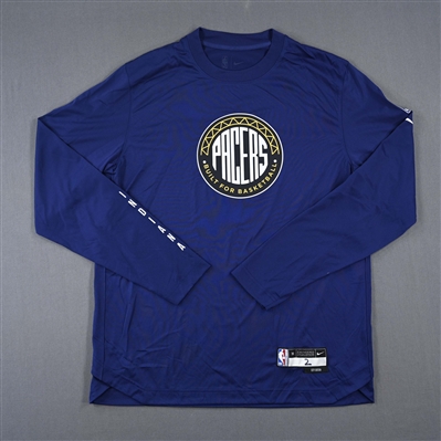 Andrew Nembhard - Indiana Pacers - Game-Issued City Edition Long-Sleeved Shooting Shirt  - 2022-23 NBA Season