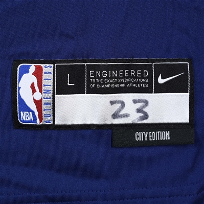 Aaron Nesmith - Indiana Pacers - Game-Issued City Edition Long-Sleeved Shooting Shirt  - 2022-23 NBA Season