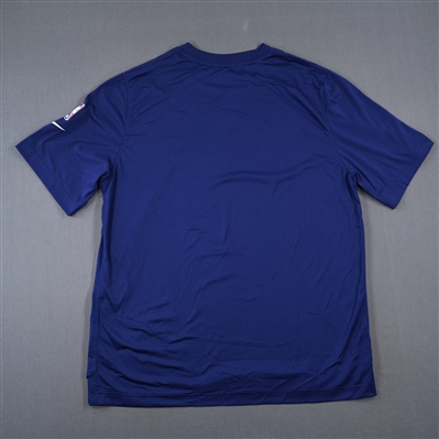 Trevelin Queen - Indiana Pacers - Game-Issued City Edition Short-Sleeved Shooting Shirt  - 2022-23 NBA Season