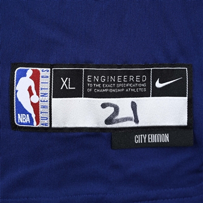 Terry Taylor - Indiana Pacers - Game-Issued City Edition Long-Sleeved Shooting Shirt  - 2022-23 NBA Season