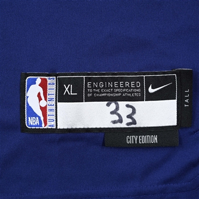 Myles Turner - Indiana Pacers - Game-Issued City Edition Short-Sleeved Shooting Shirt  - 2022-23 NBA Season
