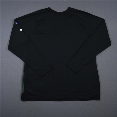 Lindell Wiggington - Milwaukee Bucks - Game-Issued City Edition Long-Sleeved Shooting Shirt  - 2021-22 NBA Season