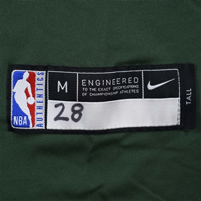 Lindell Wiggington - Milwaukee Bucks - Game-Issued City Edition Long-Sleeved Shooting Shirt  - 2021-22 NBA Season