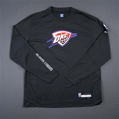 Shai Gilgeous-Alexander - Oklahoma City Thunder - Game-Issued City Edition Long-Sleeved Shooting Shirt  - 2022-23 NBA Season