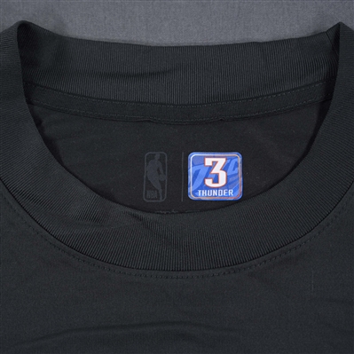 Josh Giddey - Oklahoma City Thunder - Game-Issued City Edition Long-Sleeved Shooting Shirt  - 2022-23 NBA Season
