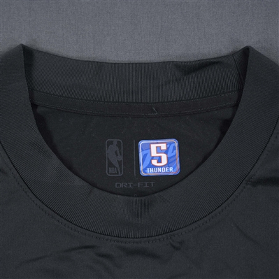 Lugentz Dort - Oklahoma City Thunder - Game-Issued City Edition Long-Sleeved Shooting Shirt  - 2022-23 NBA Season