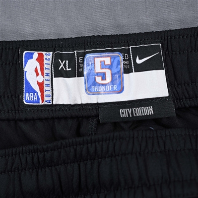 Lugentz Dort - Oklahoma City Thunder - Game-Issued City Edition Pants  - 2022-23 NBA Season