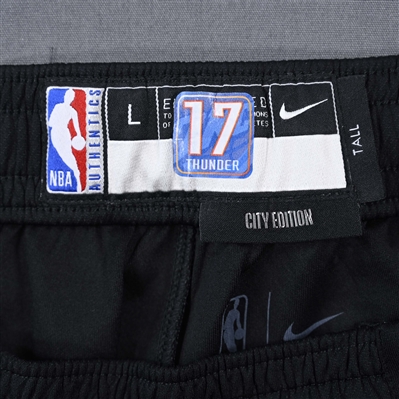 Aleksej Pokusevski - Oklahoma City Thunder - Game-Issued City Edition Pants  - 2022-23 NBA Season