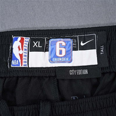 Jaylin Williams - Oklahoma City Thunder - Game-Issued City Edition Pants  - 2022-23 NBA Season
