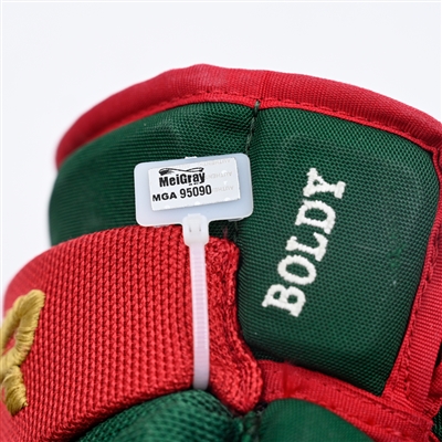 Matt Boldy - Game-Worn Bauer Vapor 2X Gloves - 2022-23 NHL Season