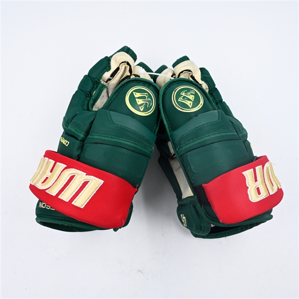 Jared Spurgeon - Game-Worn Warrior Covert Gloves - 2023-24 NHL Season