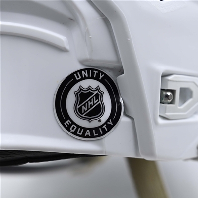 Matt Boldy - Game-Worn White, Bauer Helmet w/ Bauer Shield - 2023-24 NHL Season