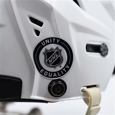 Marco Rossi - Game-Worn White, CCM Helmet w/ Shield - 2023-24 NHL Season