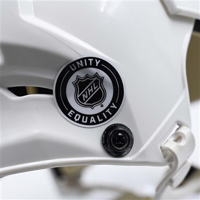 Jonas Brodin - Game-Worn White, CCM Helmet w/ Oakley Shield - 2023-24 NHL Season