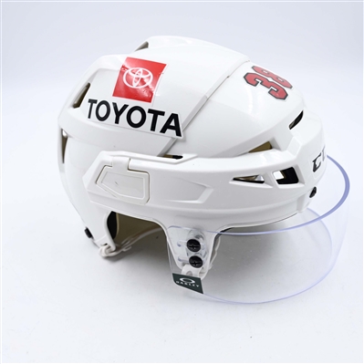 Ryan Hartman - Game-Worn White, CCM Helmet w/ Oakley Shield - 2023-24 NHL Season