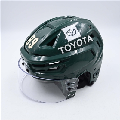 Frederick Gaudreau - Game-Worn Green, Bauer Helmet w/ Oakley Shield - 2021-22 NHL Season