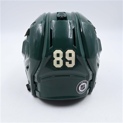 Frederick Gaudreau - Game-Worn Green, Bauer Helmet w/ Oakley Shield - 2021-22 NHL Season