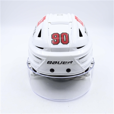 Marcus Johansson - Game-Worn White, Bauer Helmet w/ Oakley Shield - 2023-24 NHL Season