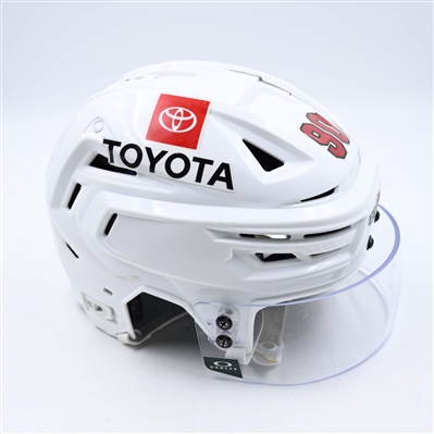 Marcus Johansson - Game-Worn White, Bauer Helmet w/ Oakley Shield - 2023-24 NHL Season