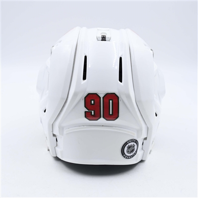 Marcus Johansson - Game-Worn White, Bauer Helmet w/ Oakley Shield - 2023-24 NHL Season