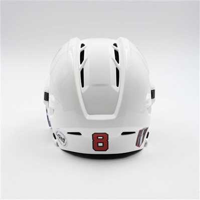 Johnathan Kovacevic - Game-Worn White, CCM Helmet w/ Oakley Shield - 2025 Stanley Cup Playoffs