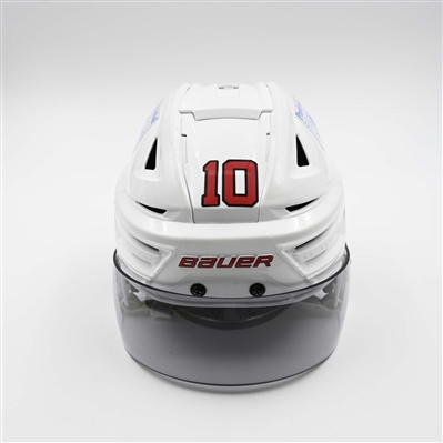 Daniel Sprong - Game-Worn White, Bauer Helmet w/ Oakley Shield - 2024-25 NHL Regular Season and 2025 Stanley Cup Playoffs