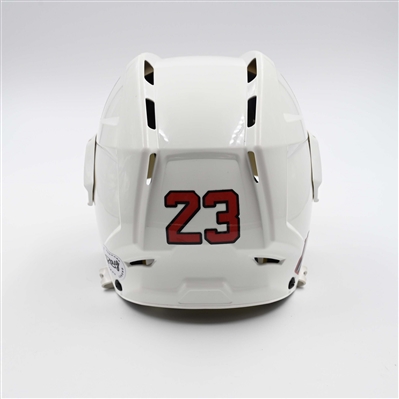Kurtis MacDermid - Game-Worn White, CCM Helmet w/ Oakley Shield - 2024-25 NHL Regular Season  