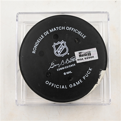 Matvei Michkov - Philadelphia Flyers - Goal Puck - March 29, 2025 vs. Buffalo Sabres (Flyers Logo)