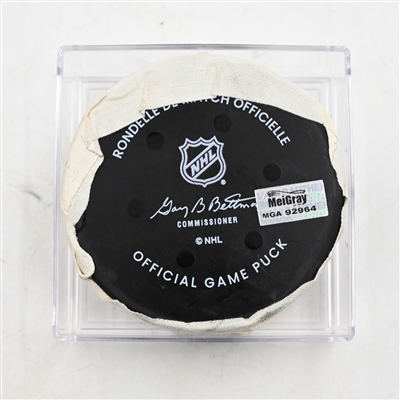 Matvei Michkov - Philadelphia Flyers - Goal Puck - March 29, 2025 vs. Buffalo Sabres (Flyers Logo)