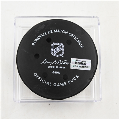 Marco Rossi - Minnesota Wild - Goal Puck - March 22, 2025 vs. Buffalo Sabres (Wild Logo)