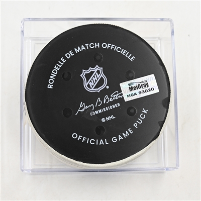 Brady Skjei - Nashville Predators - Goal Puck - March 27, 2025 vs. St. Louis Blues (Predators Logo)