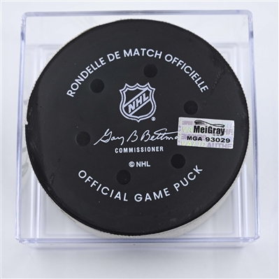 Steven Stamkos - Nashville Predators - Goal Puck - April 6, 2025 vs. Montreal Canadiens (Predators Logo)