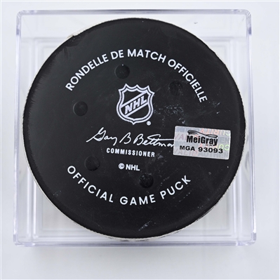 Steven Stamkos - Nashville Predators - Goal Puck - April 8, 2025 vs. New York Islanders (Predators Logo)